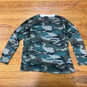 J crew army print wool sweater